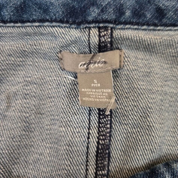 NWOT Aerie Size S Drop Hem Chambray Dress‎ Rope Tie Boho Beach Coastal - Picture 4 of 9